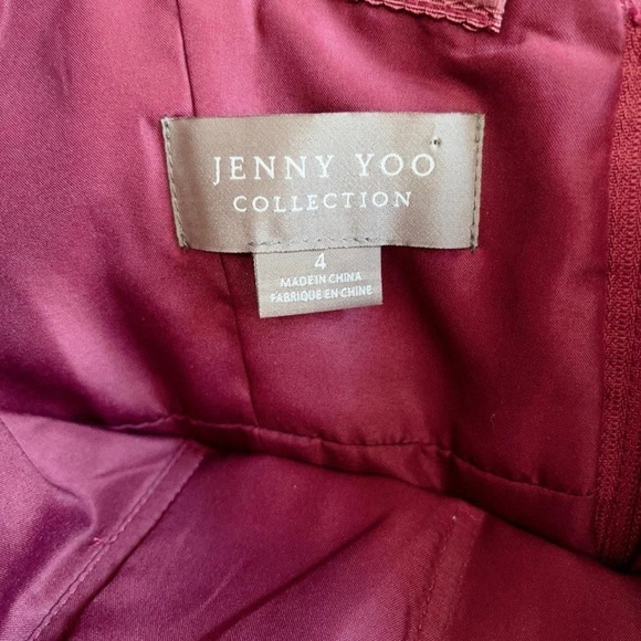 Jenny Yoo Black Cherry Tulle Annabelle Feminine Bridesmaid Dress - Picture 15 of 16